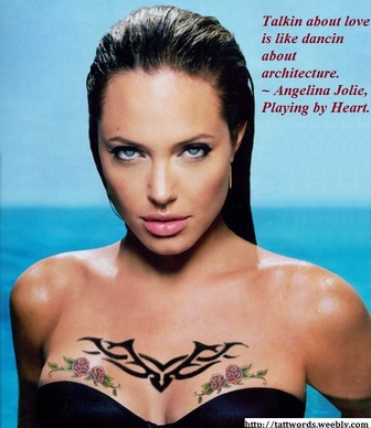 Angelina Jolie Tattoo Picture